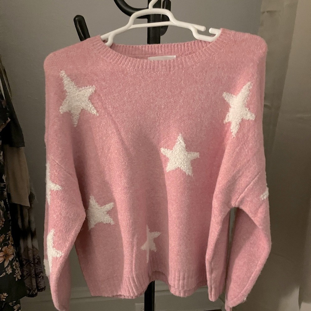 Pink stars sweater